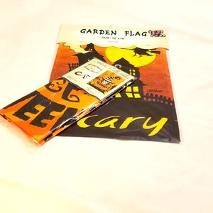 🎃 set of large and small Garden Flags